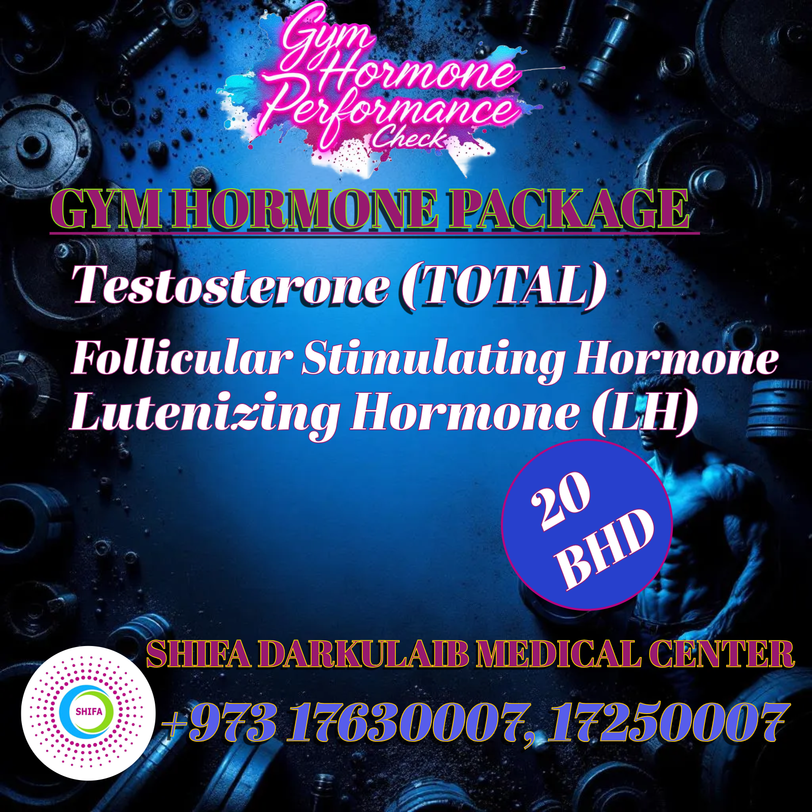 Gym Hormone Performance Check – Men’s Fitness Hormone Panel | Shifa Darkulaib
